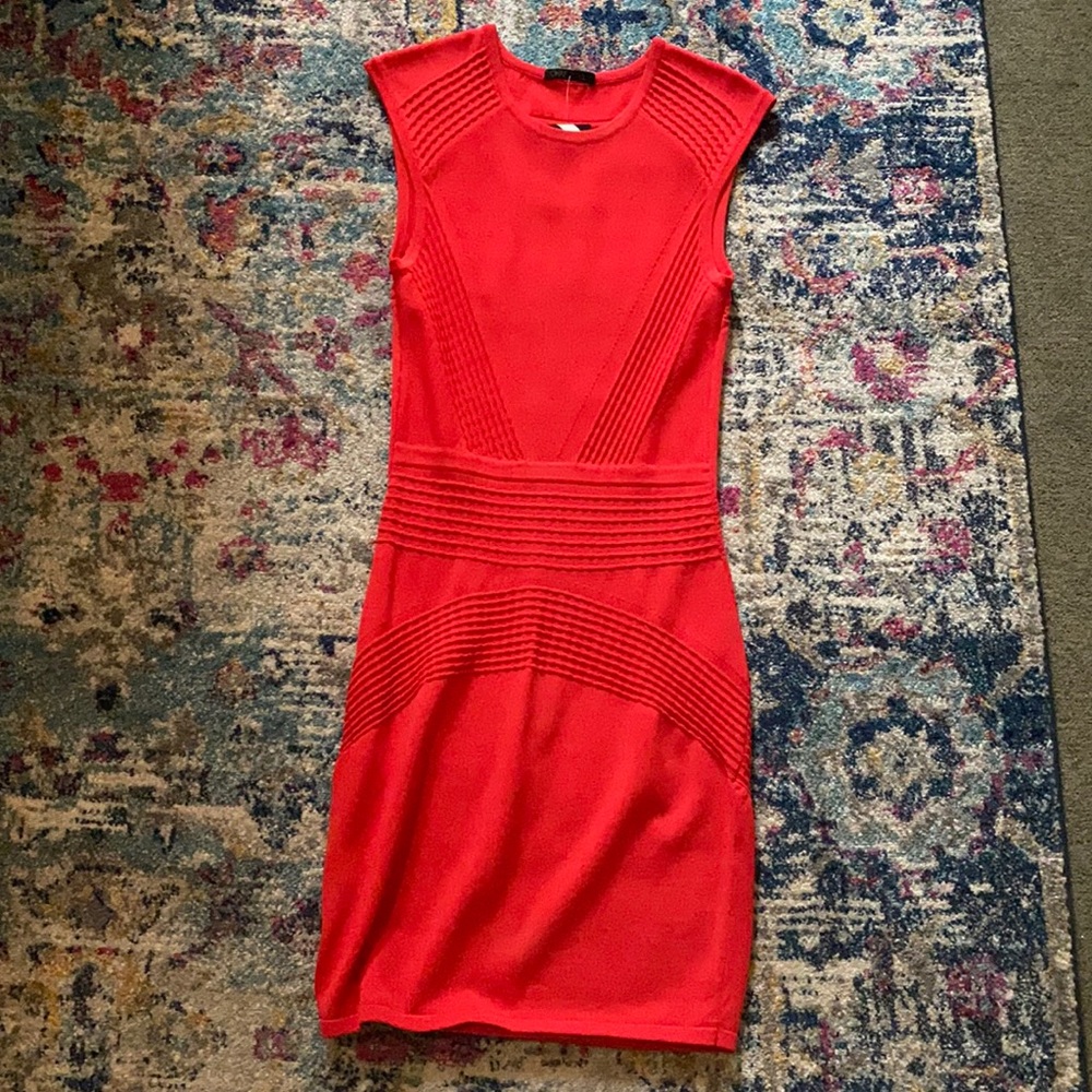 Red bodycon dress